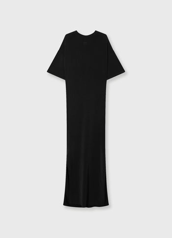 soft scuba tee dress | black
