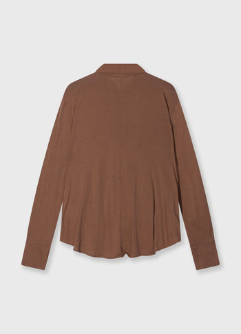 wrap blouse | truffle