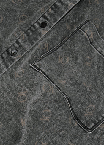 shirt jog denim | black