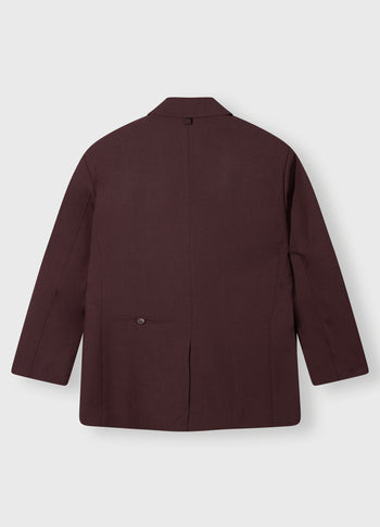 proud blazer | deep wine