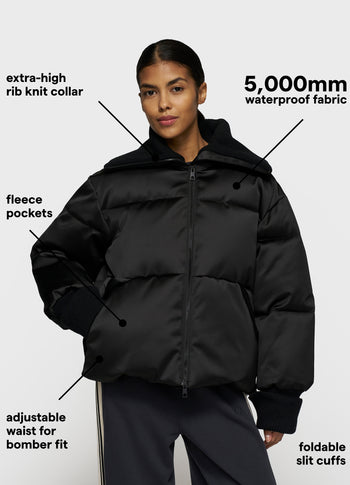 the smoking puffer jacket | black