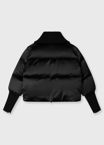 the smoking puffer jacket | black