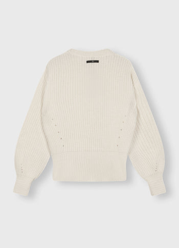 knit sweater Amsterdam | ecru