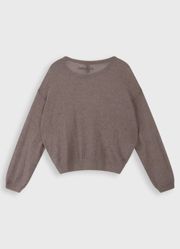 thin knit sweater | moonrock