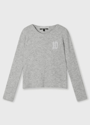 soft knit sweater 10 | light grey melee