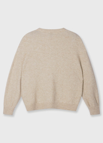 soft baseball knit cardigan | earth