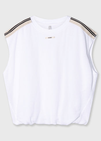 mesh baseball tee 10 | white
