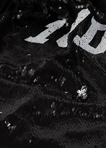 padded top sequins | black