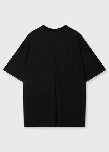 oversized tee jersey | black