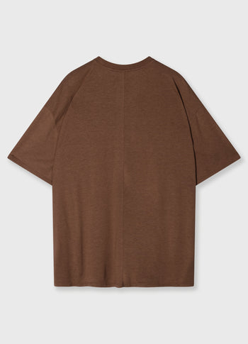 oversized tee jersey | truffle
