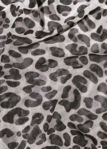 mesh long sleeve leopard | ecru