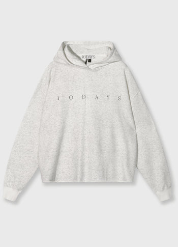 statement hoodie | white melee