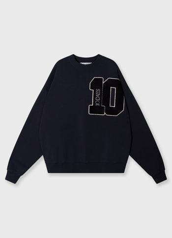 baseball sweater 10 | dark navy