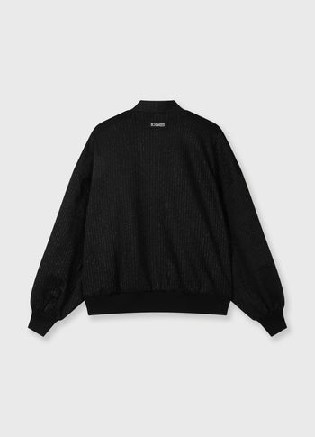 reversible cardigan punto | black