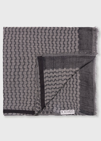 scarf ikat | dark navy