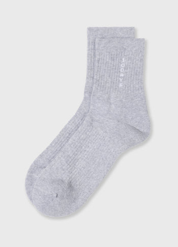 socks 10DAYS | white grey melee