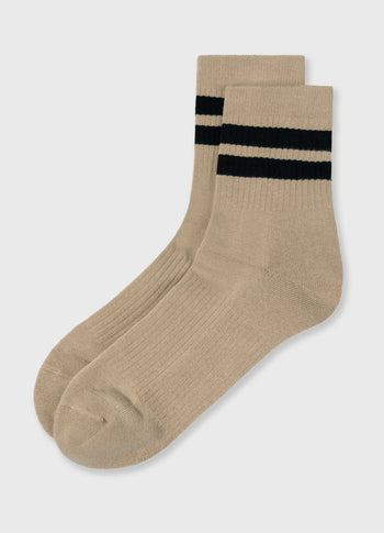 socks 2 stripes | earth