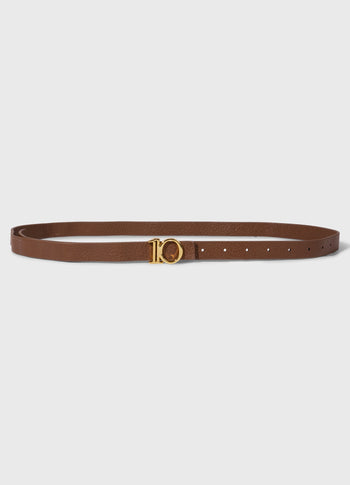 monogram belt | truffle