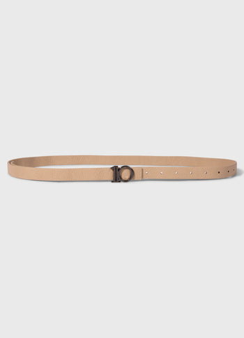monogram belt | light earth