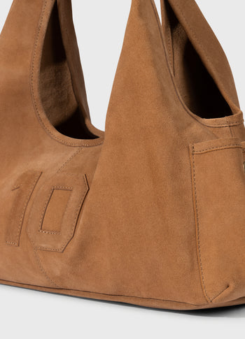 suede shoulder bag | suede