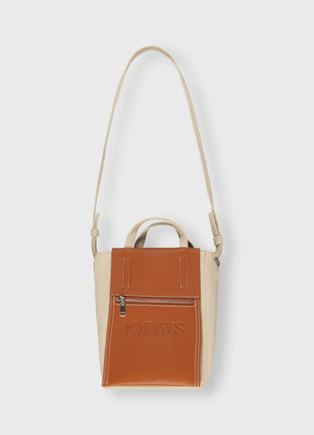 mini box bag | saddle brown