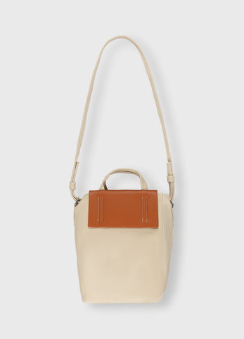 mini box bag | saddle brown