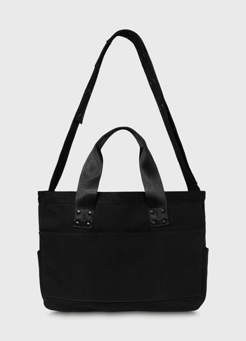 canvas shopper medium | black