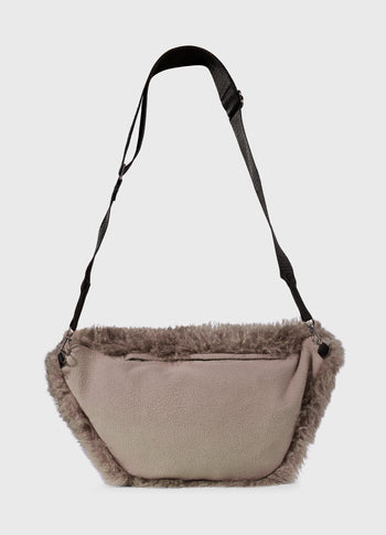 hairy cross body bag | moonrock
