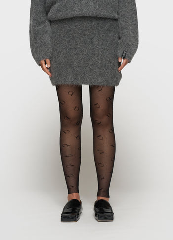 mini hairy knit skirt | antra melee