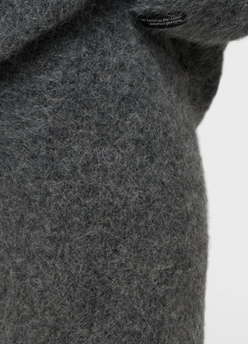 mini hairy knit skirt | antra melee