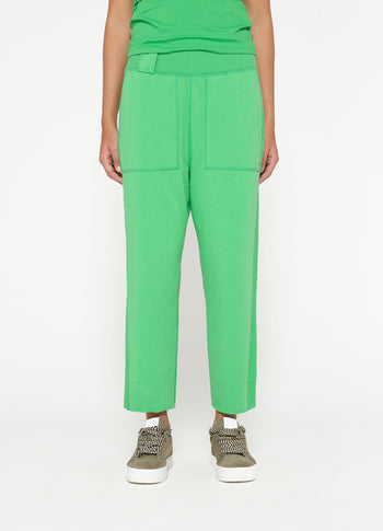 side panel jogger | apple green