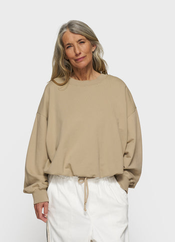 pleated sweater 10 | earth