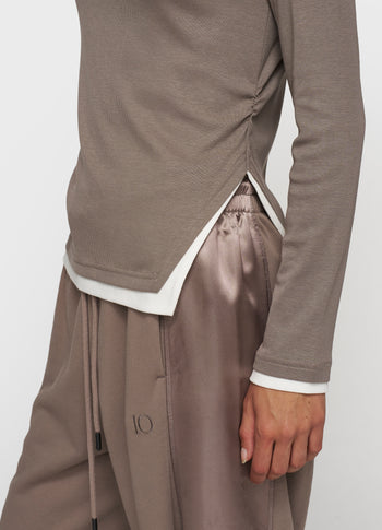 long sleeve tee rib | moonrock