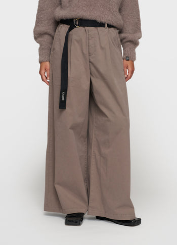 wide pants twill | moonrock
