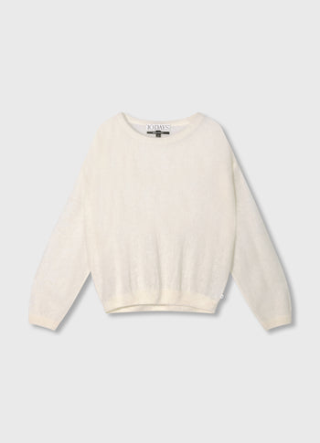 THE KNIT SWEATER | ecru