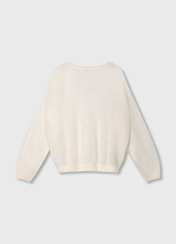 THE KNIT SWEATER | ecru