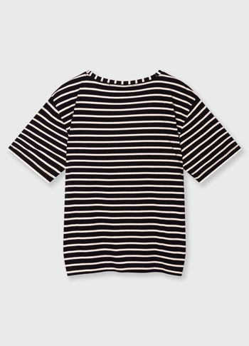 THE TEE STRIPES | black/white