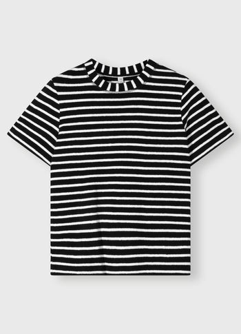 THE PETITE TEE STRIPES | black/white