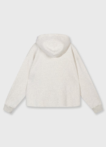 THE STATEMENT LOGO HOODIE | soft white melee