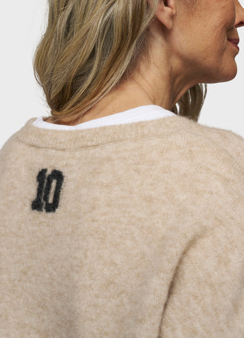 soft round neck sweater knit | earth