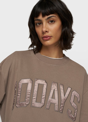 short sleeve sweater | moonrock