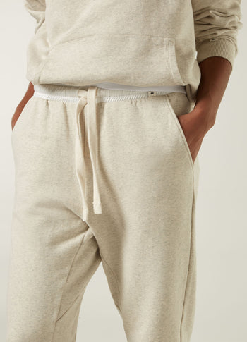 THE STATEMENT JOGGER | soft white melee