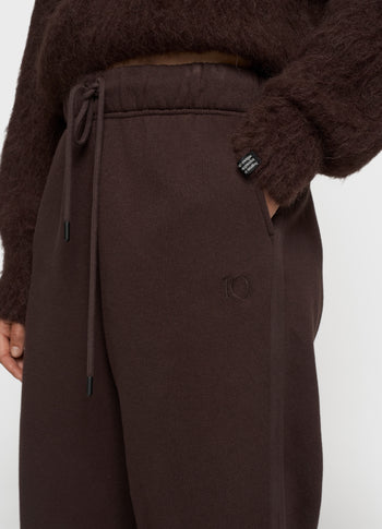 cropped knit turtleneck | deep wine