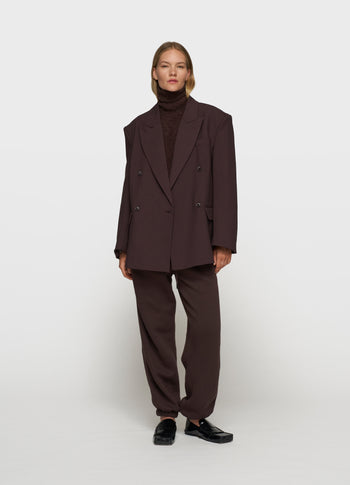 proud blazer | deep wine