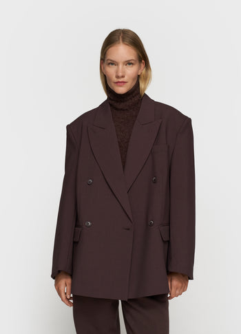 proud blazer | deep wine
