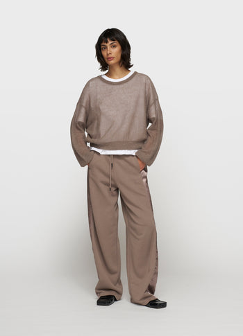 thin knit sweater | moonrock