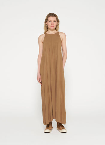 smoking dress | cedar brown