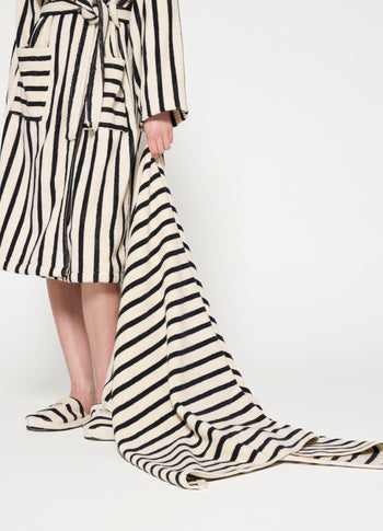 towel stripes | ecru/black
