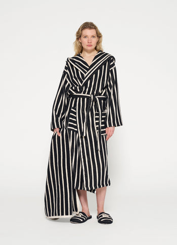 slippers stripes | black/ecru