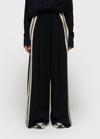 wide pants tape | black